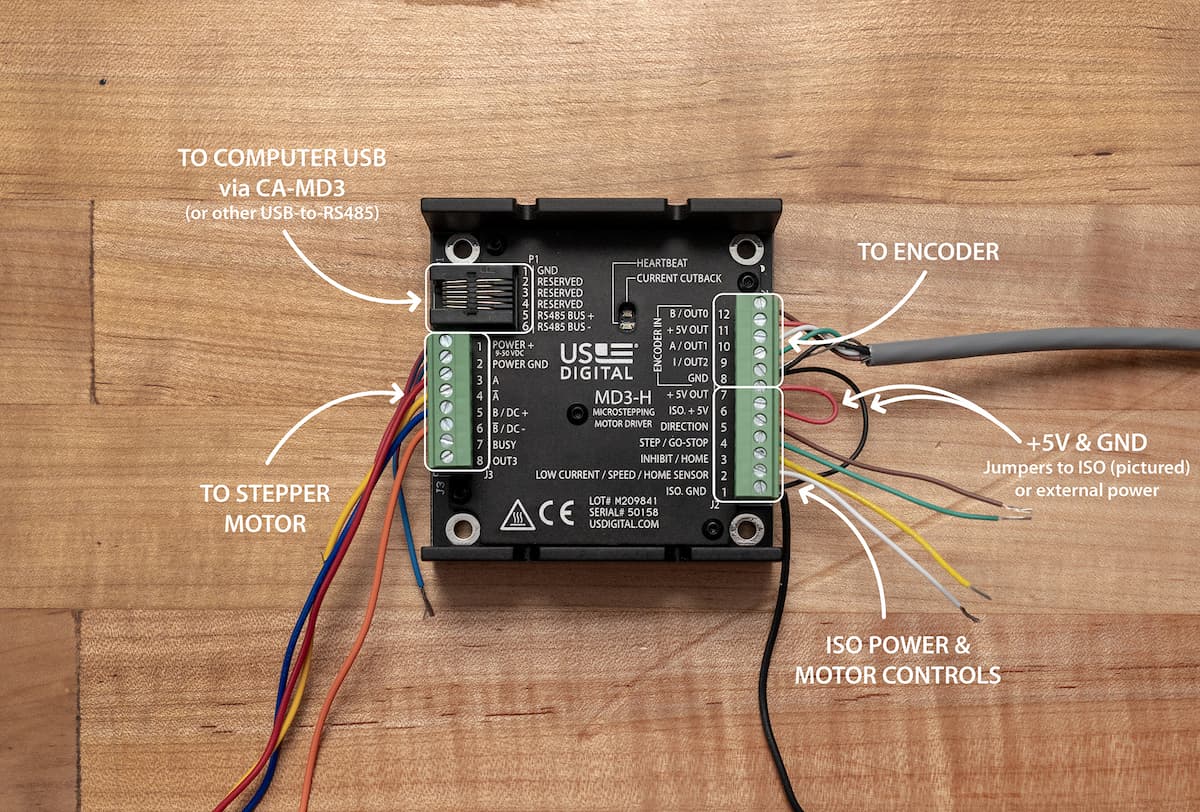 MD3 stepper motor wiring diagram